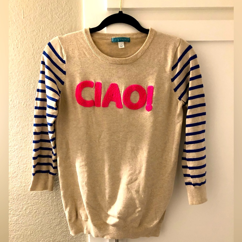 Pim + Larkin Ciao! Sweater, size XS